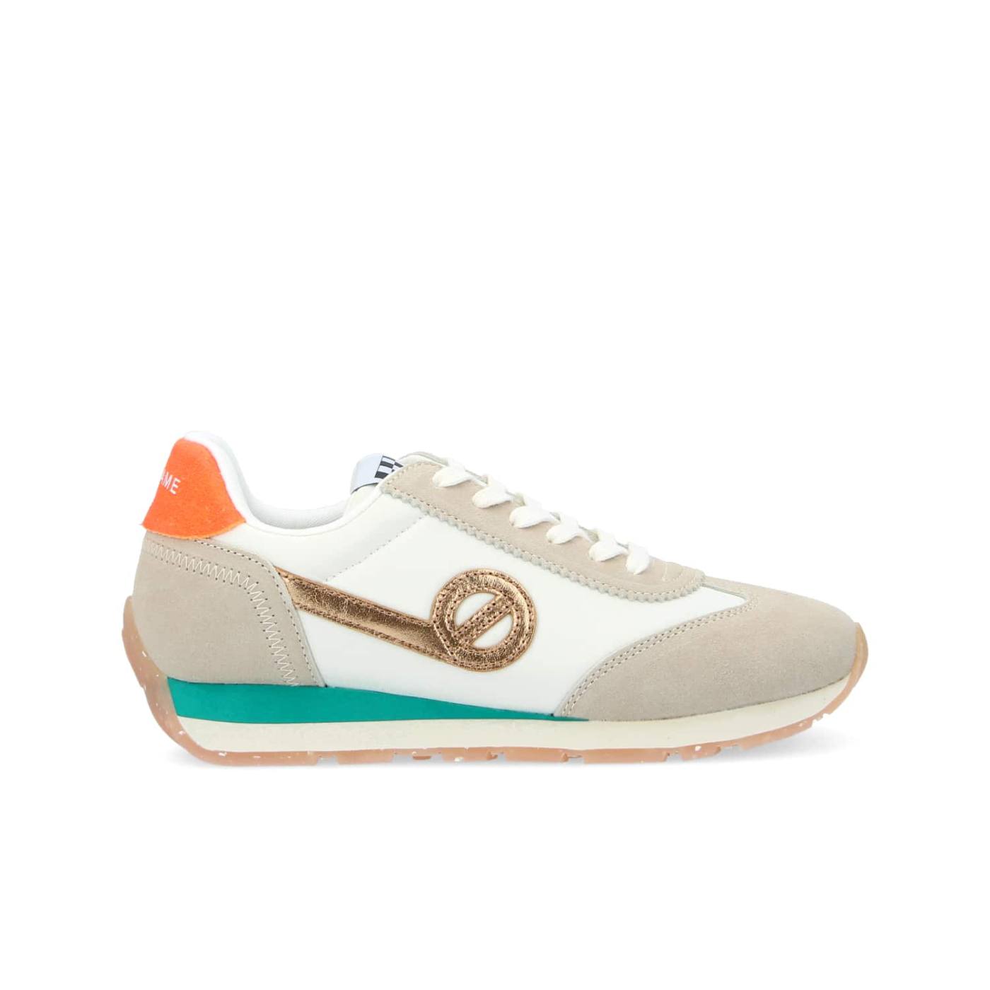 CITY RUN JOGGER W - SUEDE/NYL/METAL - DOVE/DOVE/COPPER